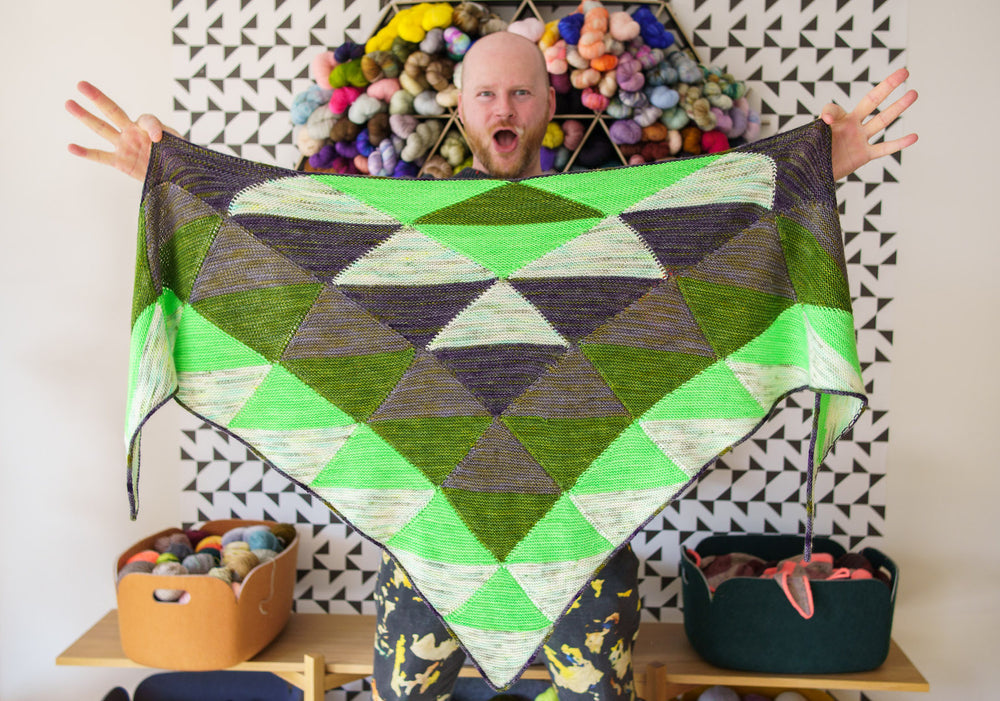 Quilting Triangles Shawl