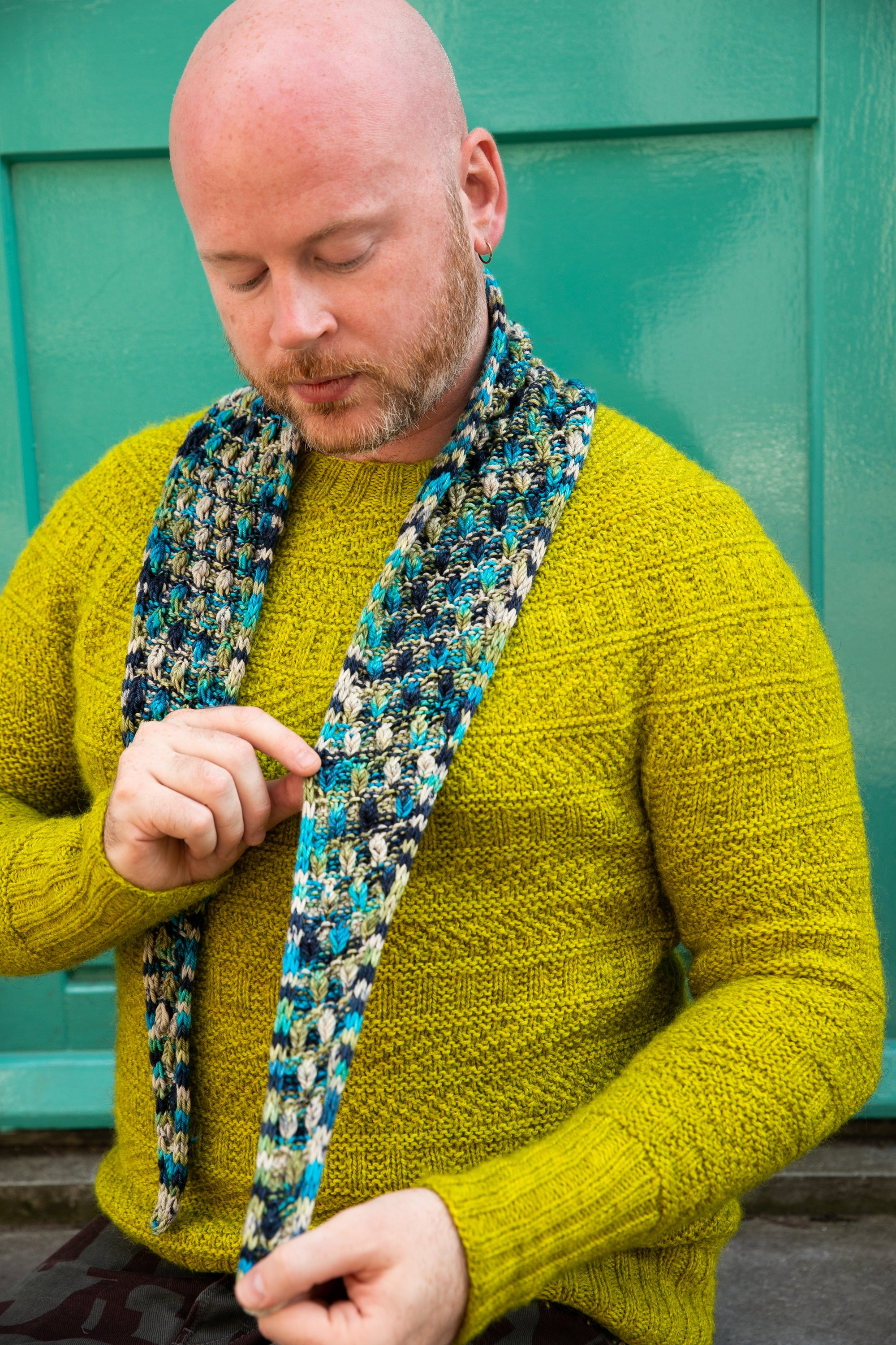 Dancing Droplet Skinny Scarf