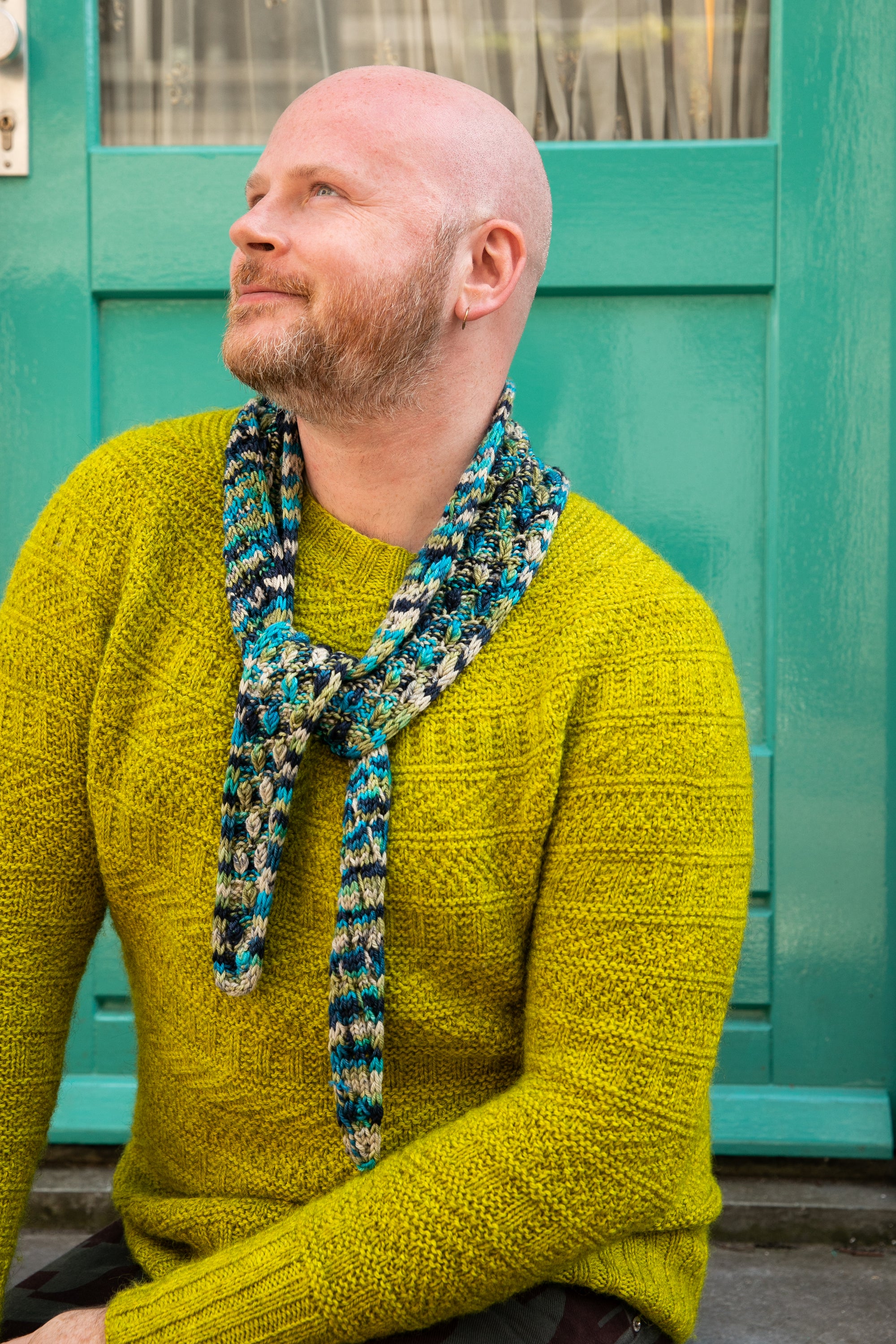 Dancing Droplet Skinny Scarf