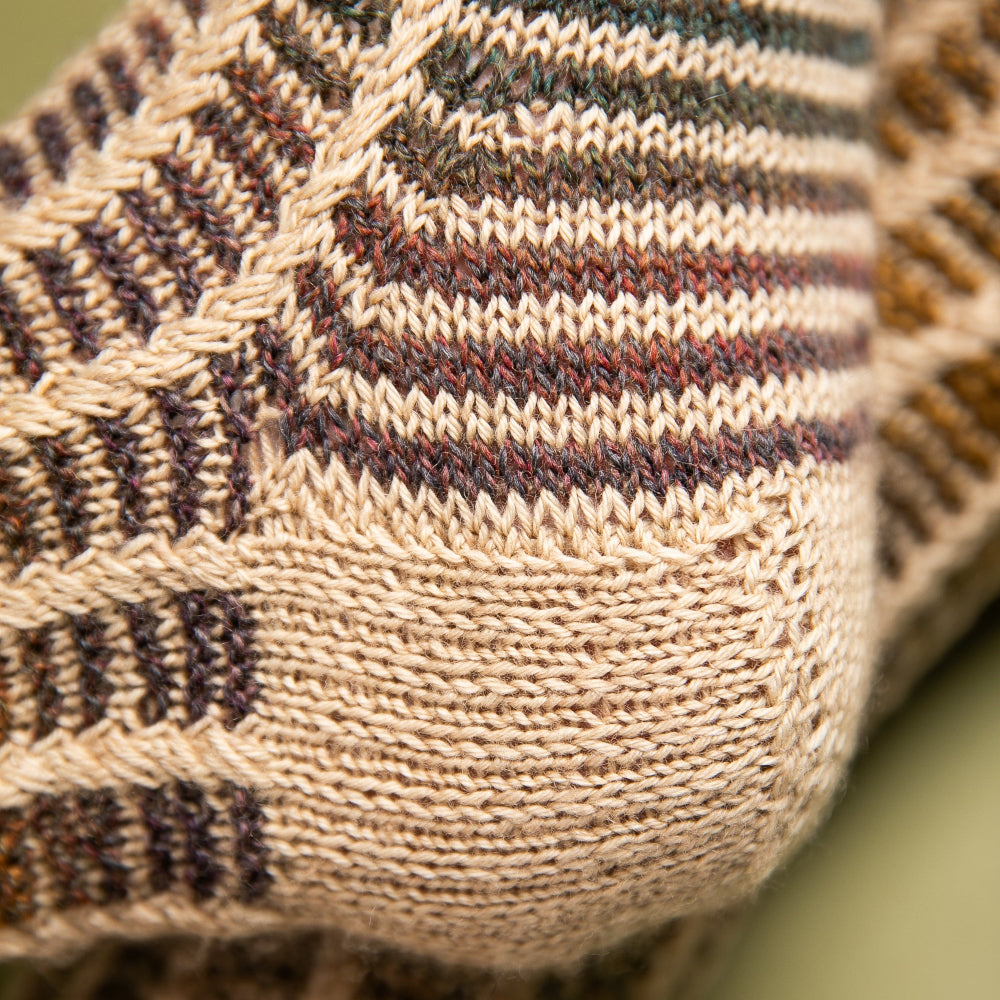 Cabled Column Socks