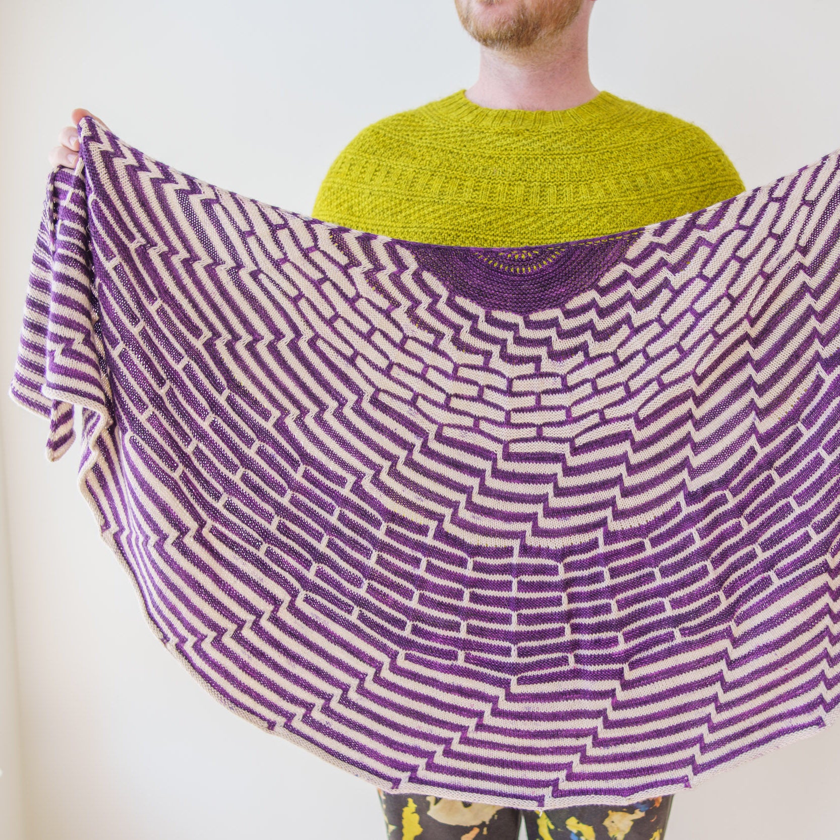 Contrast Blast Shawl