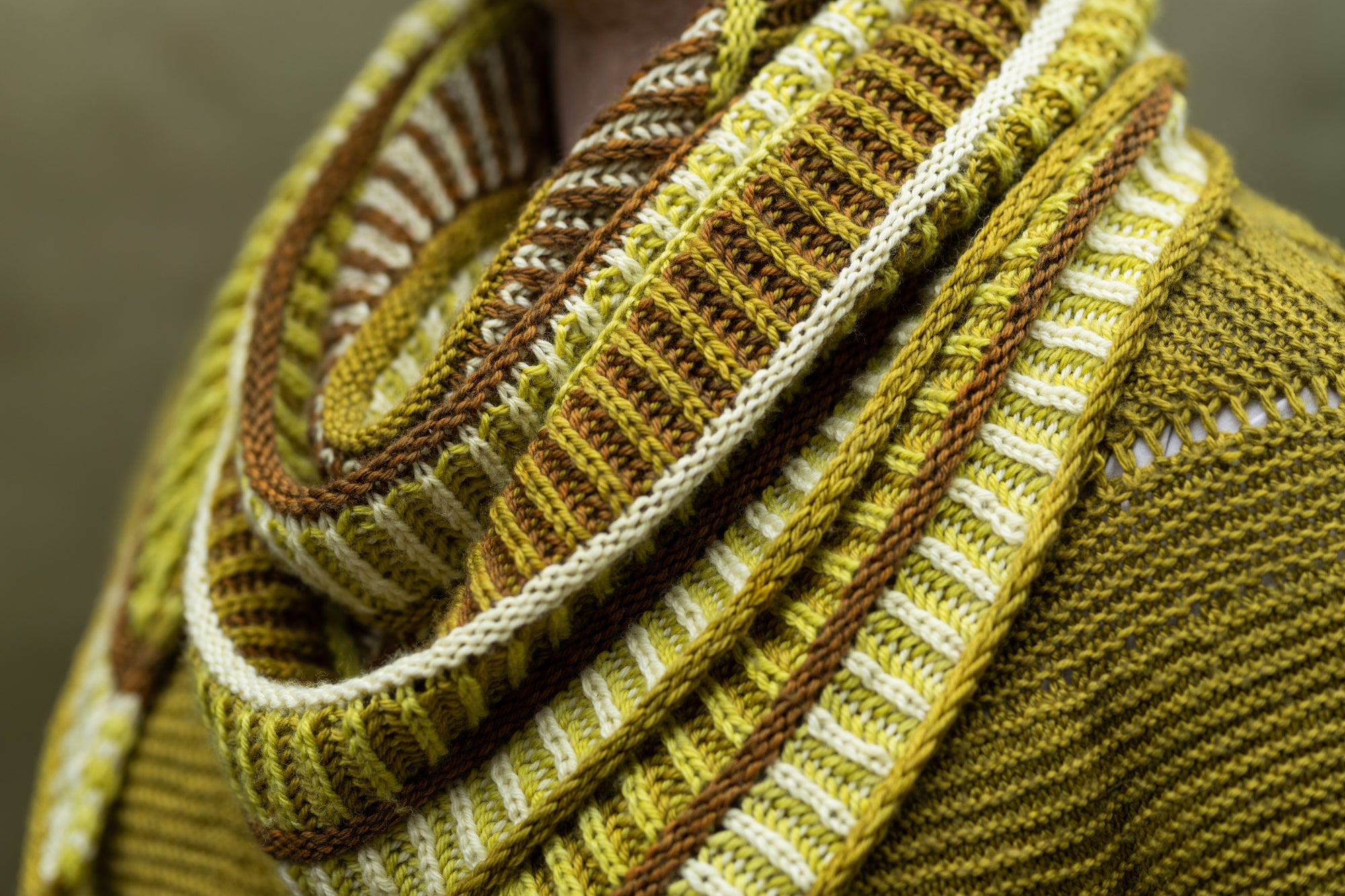Cool Column Collected Shawl