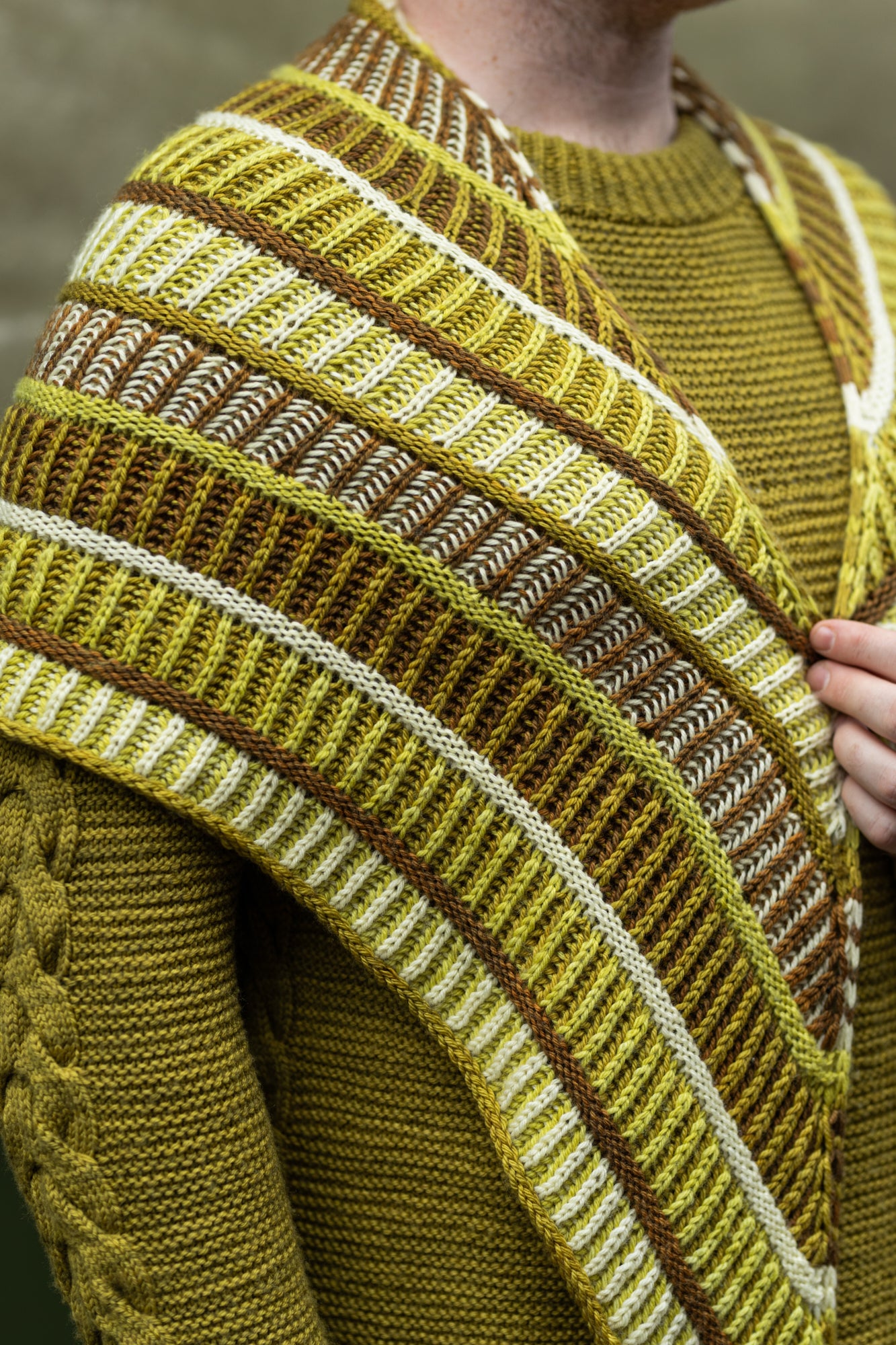 Cool Column Collected Shawl