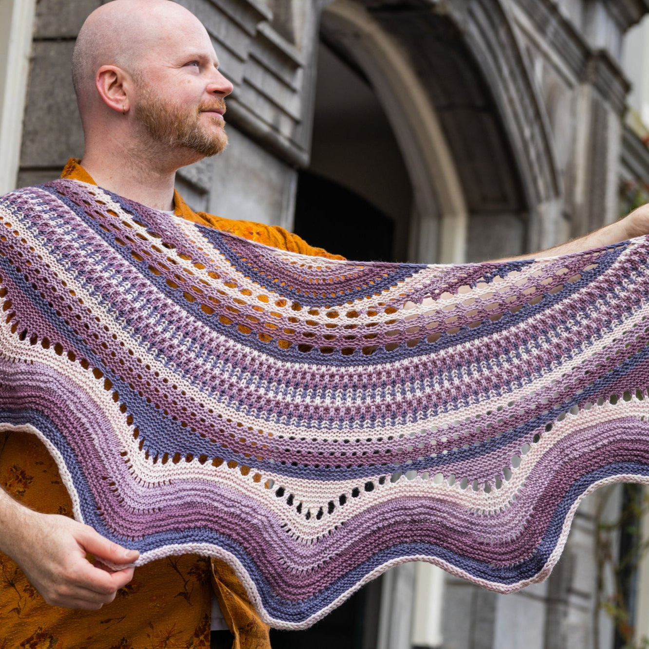 Eyelet Journey Shawl