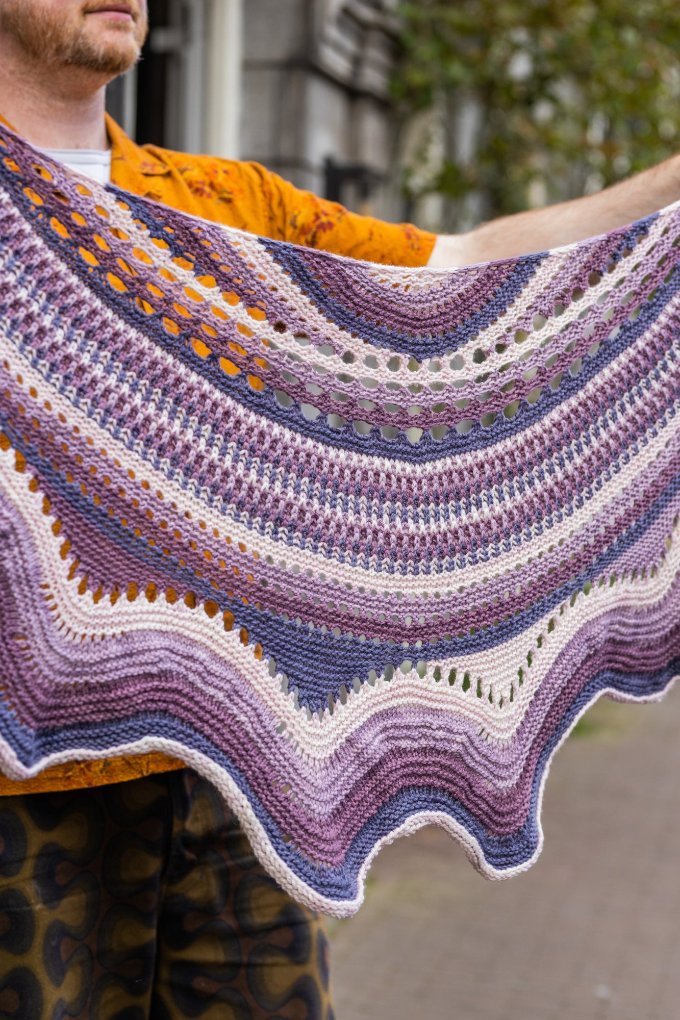 Eyelet Journey Shawl