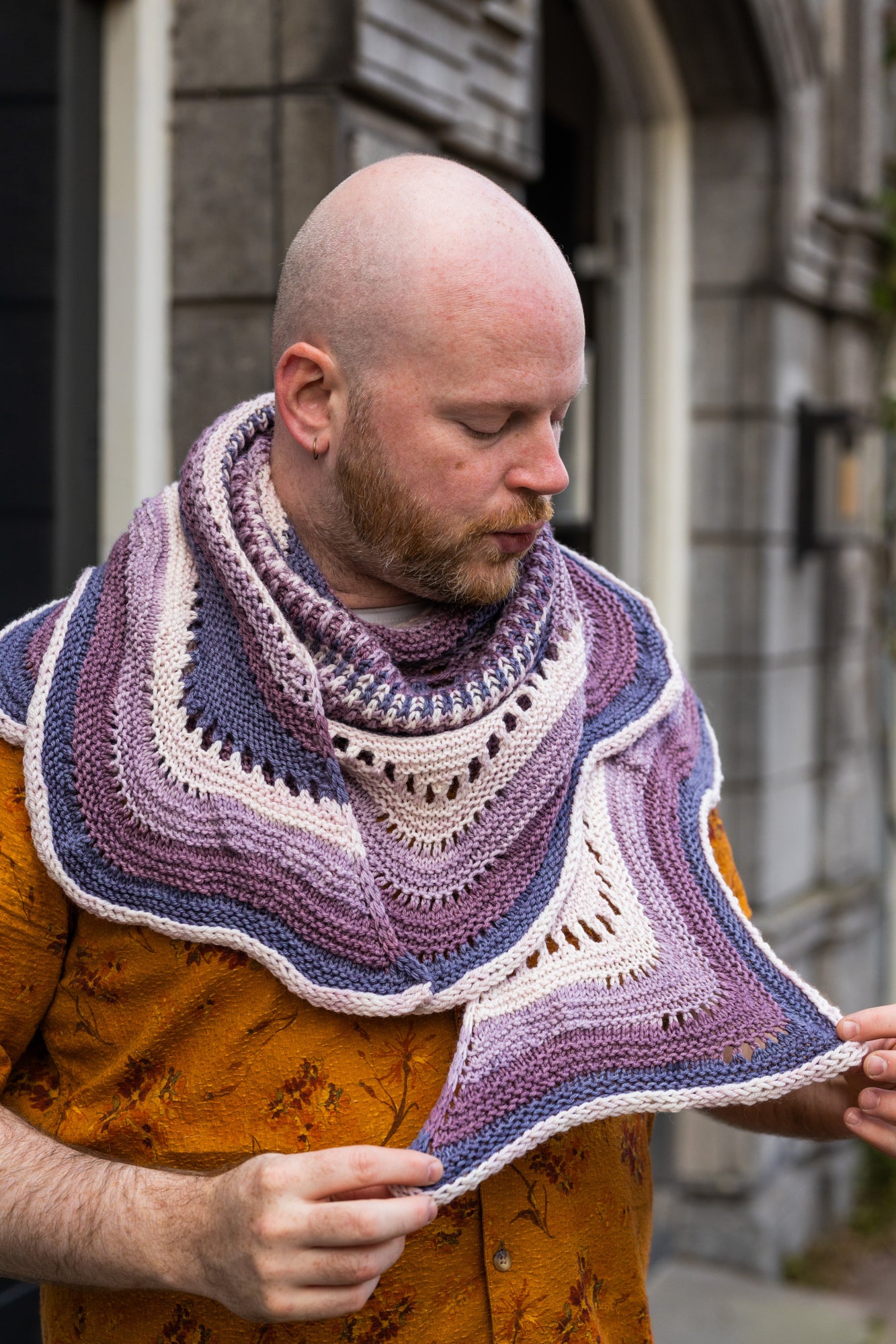 Eyelet Journey Shawl