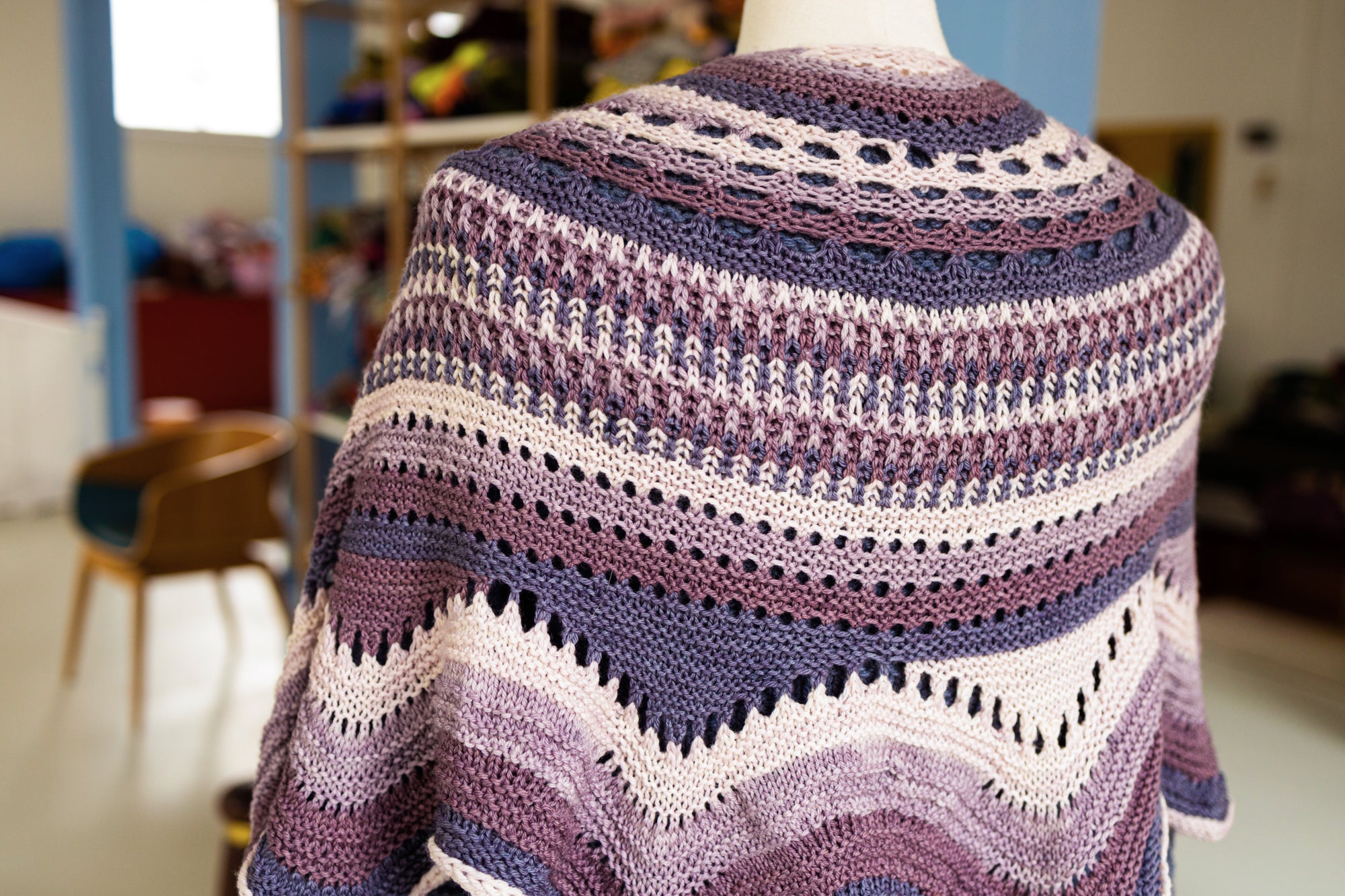 Eyelet Journey Shawl