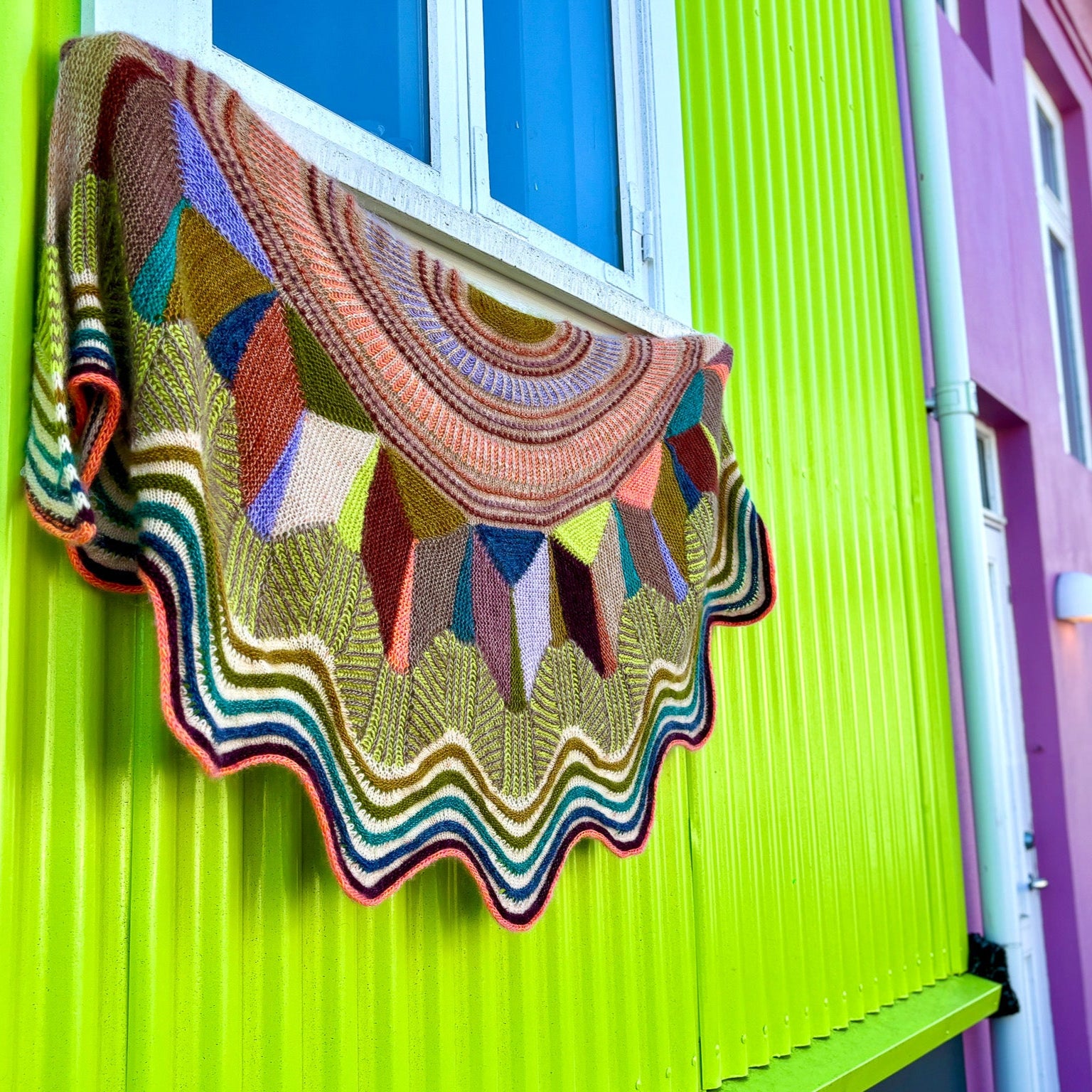 Houses of Reykjavik Shawl