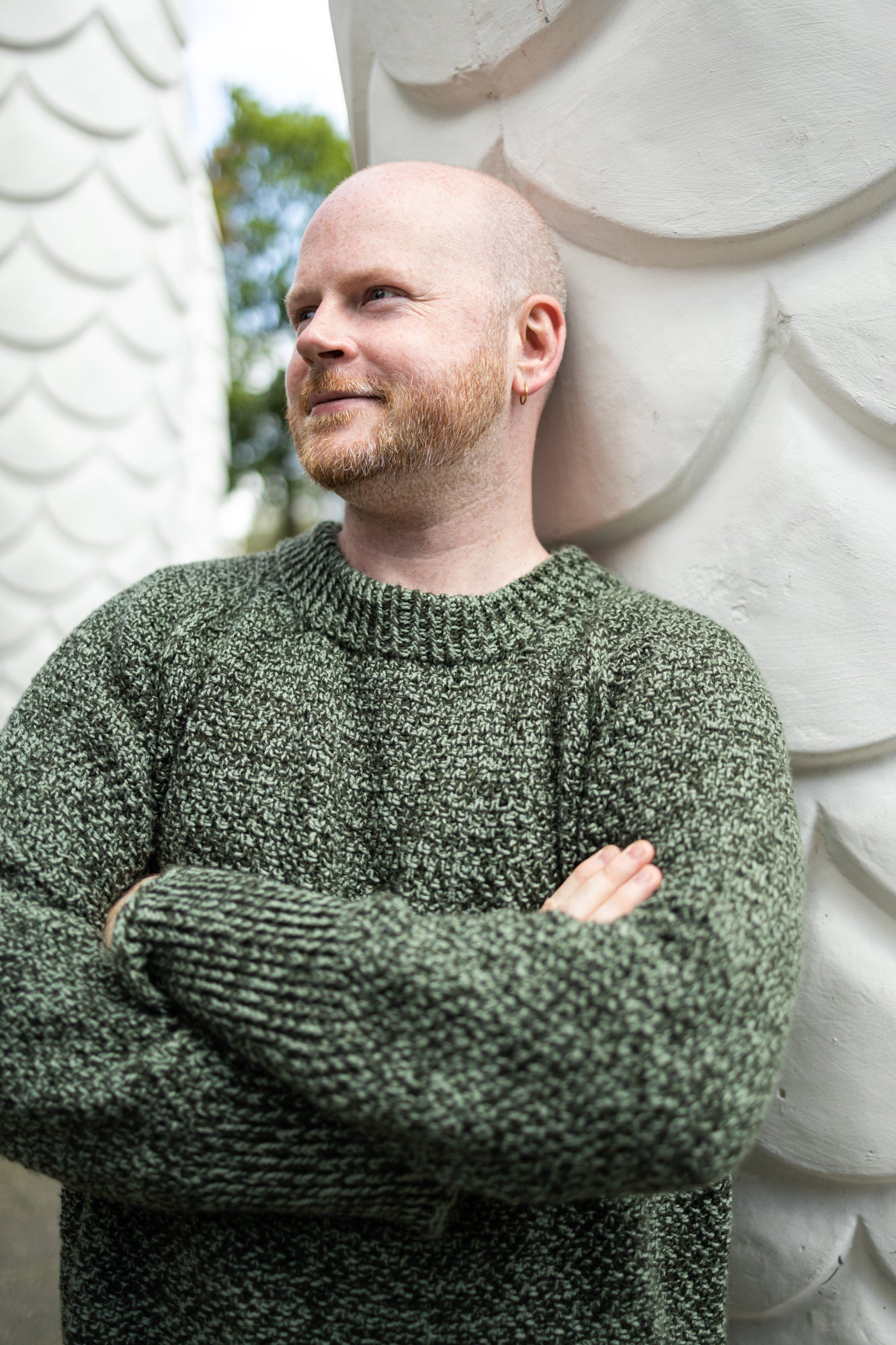 Mossy Marled Raglan