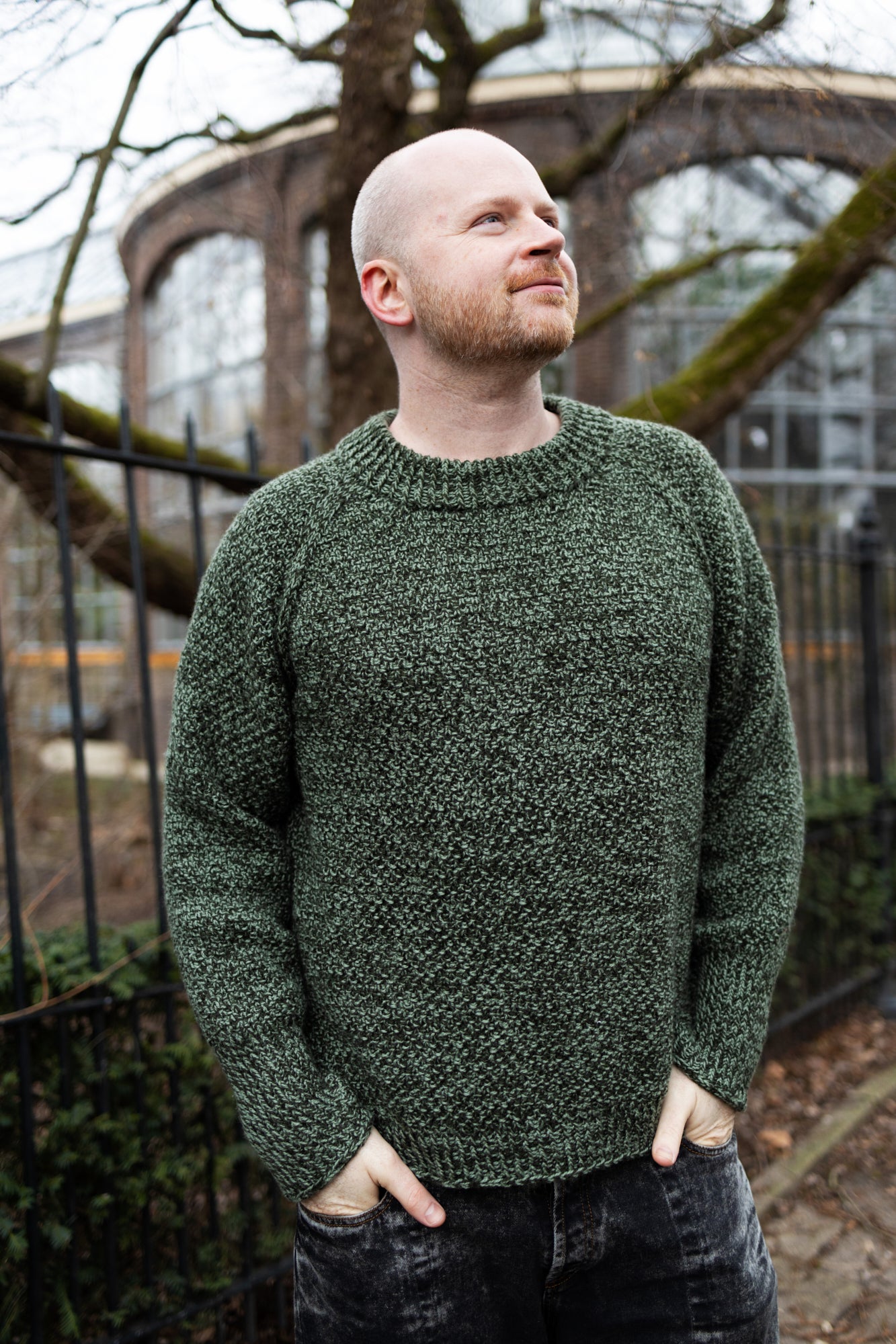 Mossy Marled Raglan