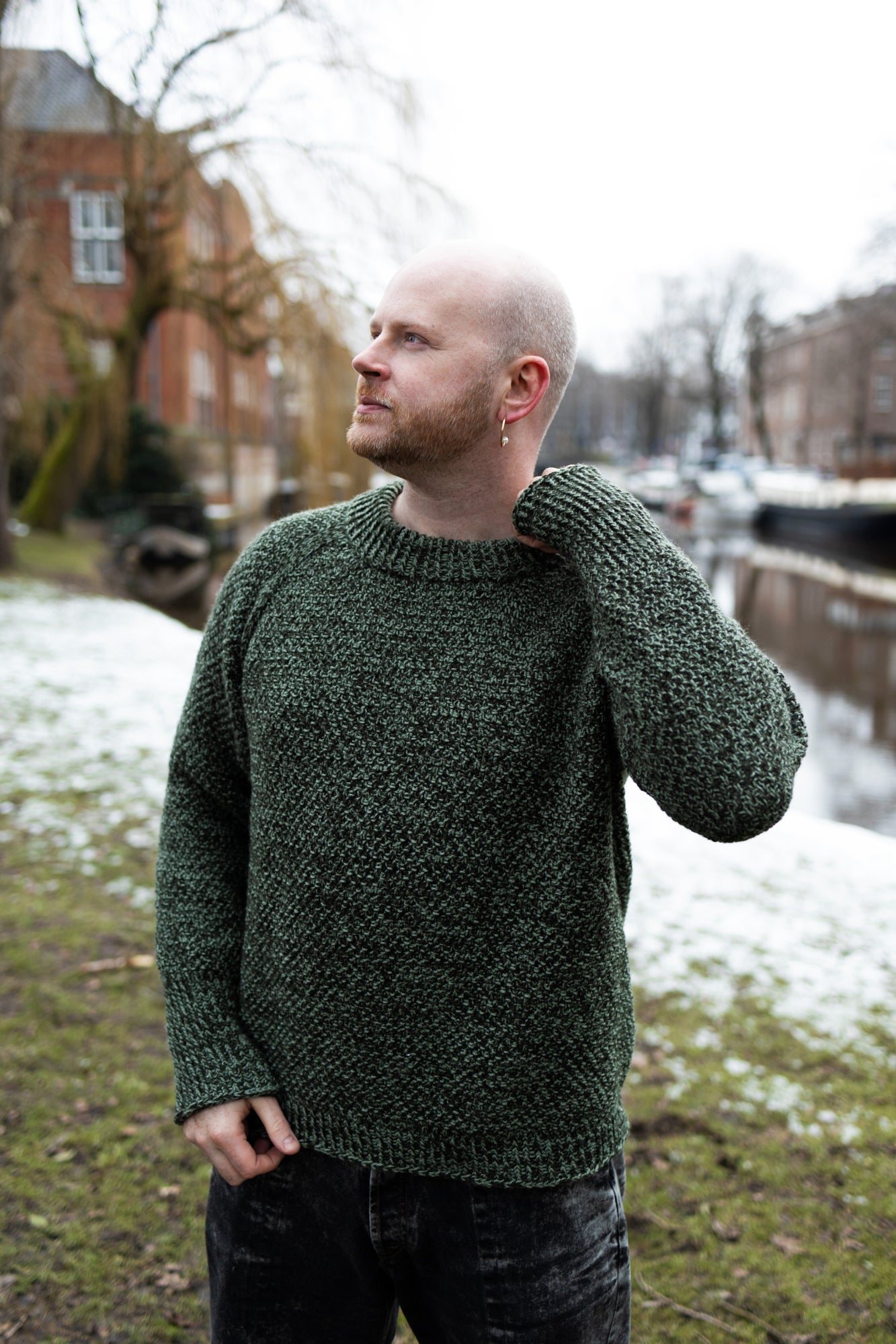 Mossy Marled Raglan
