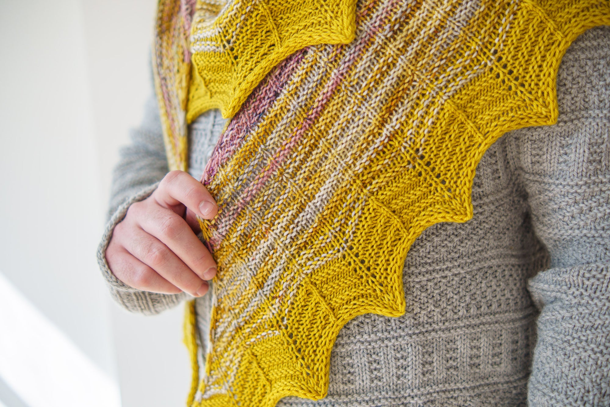 Woolly Waffle Shawl
