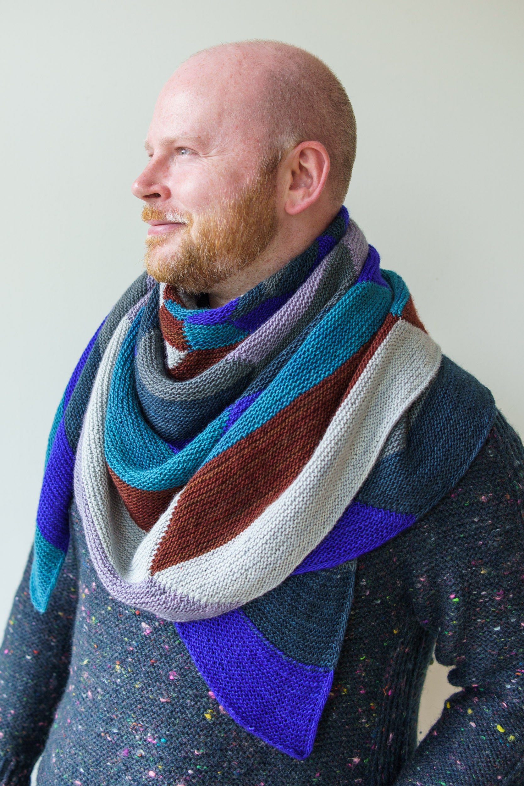 Striped Thundercloud Shawl