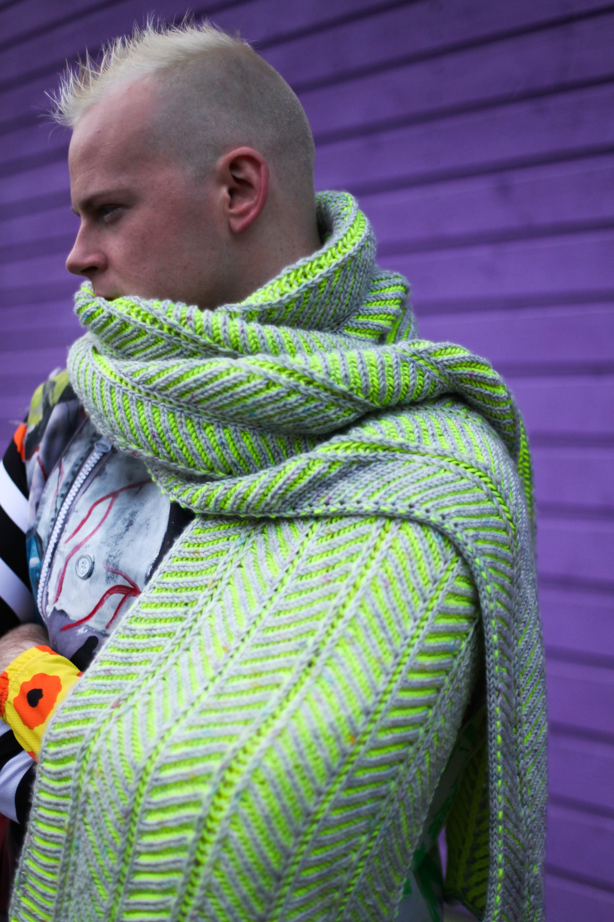 Briochevron Cowl & Scarf