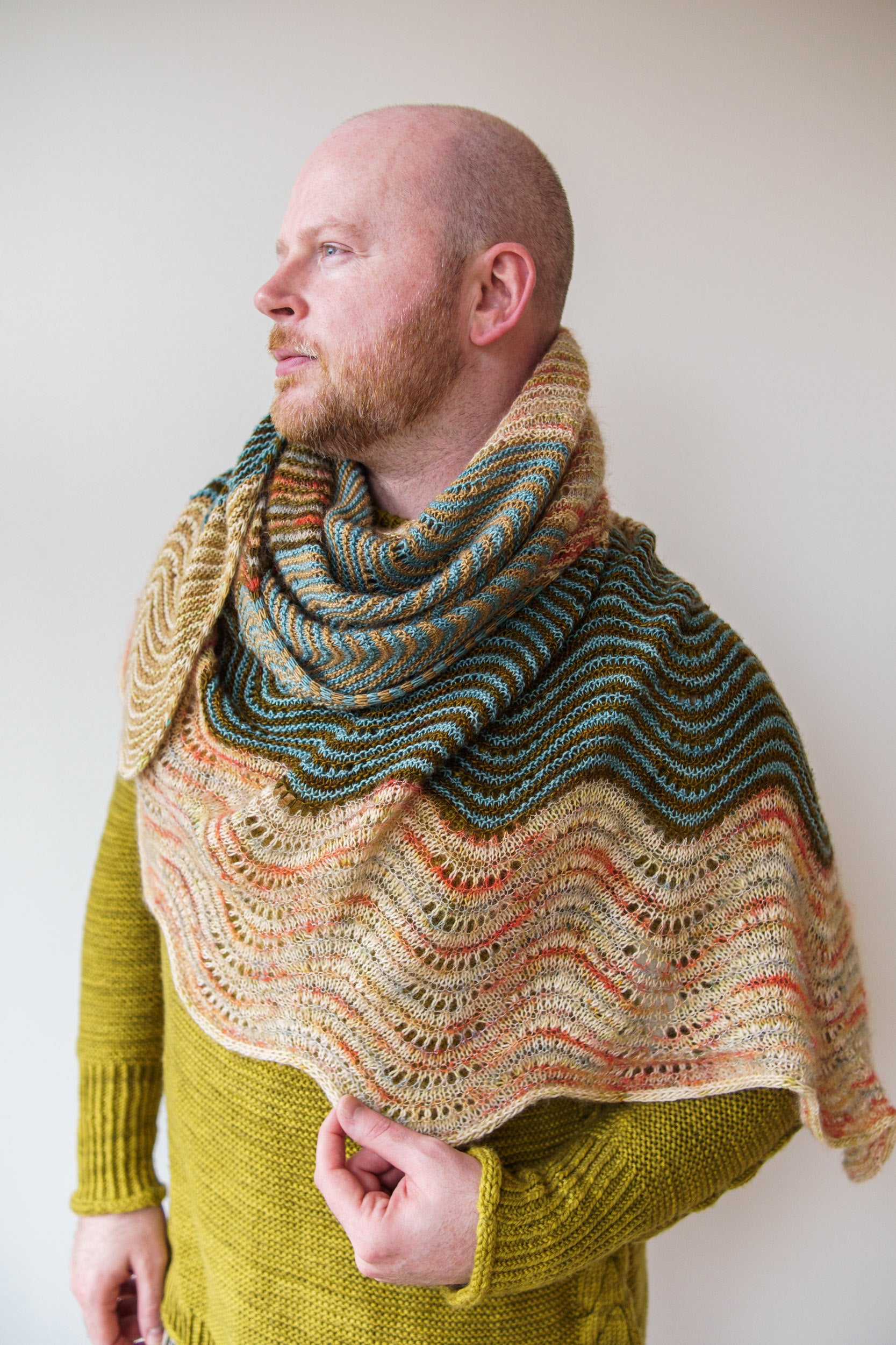 Mohair Spice Shawl
