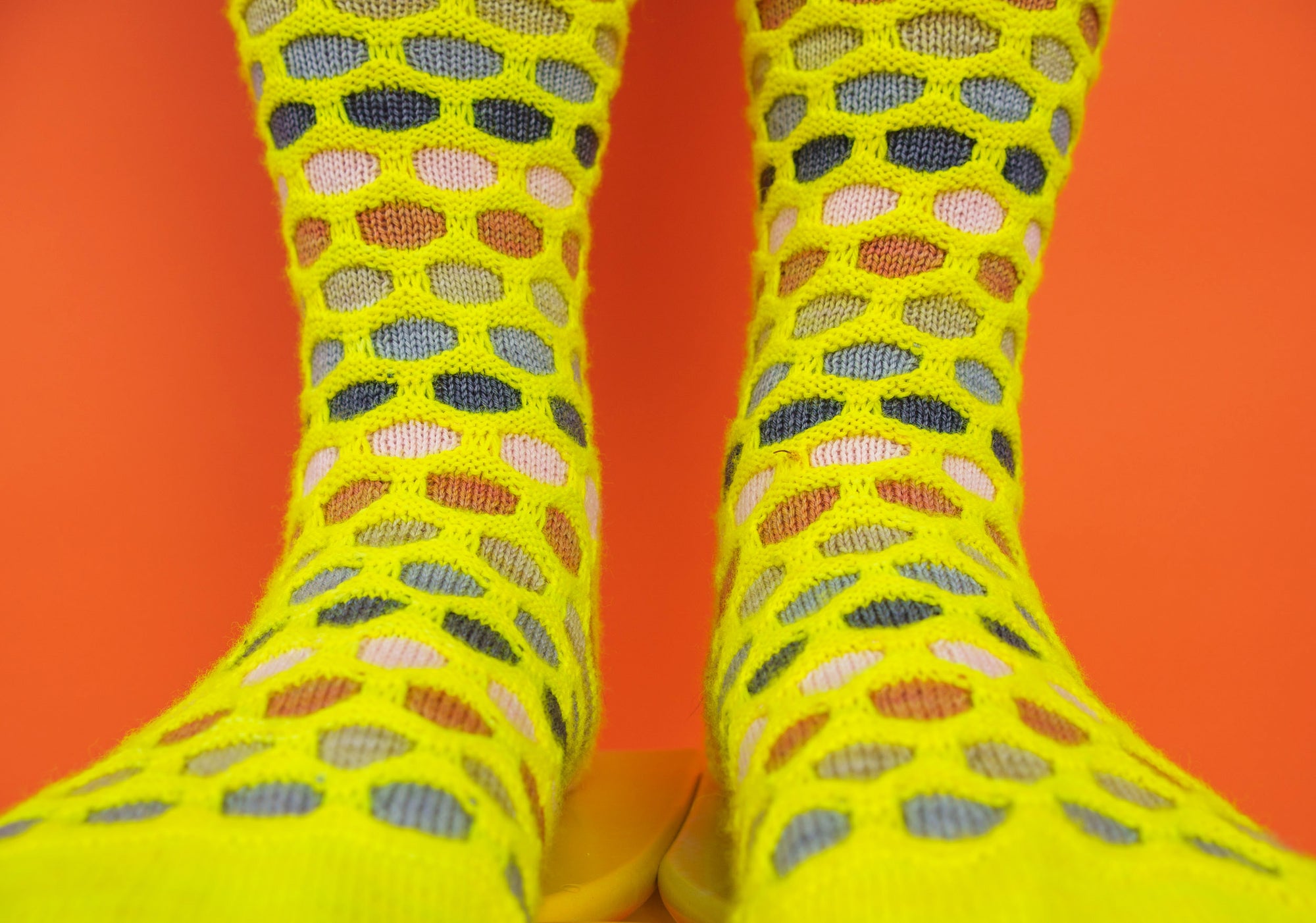 Painting Honeycombs Socks