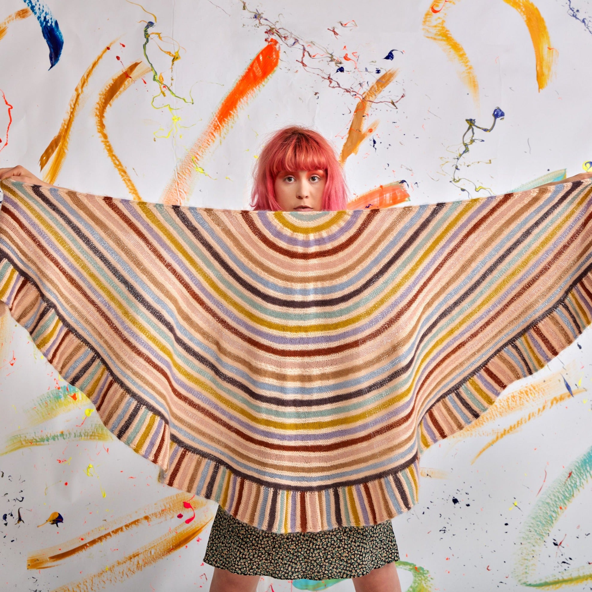 Painting Rainbows Shawl