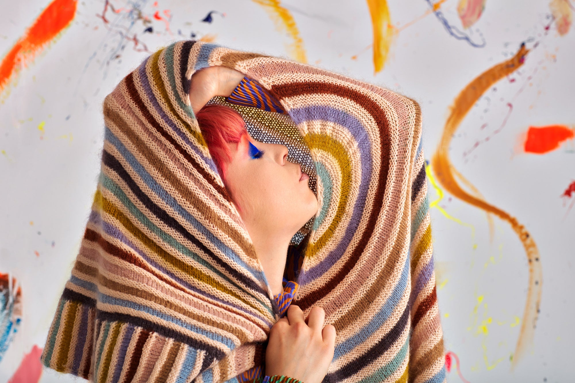 Painting Rainbows Shawl