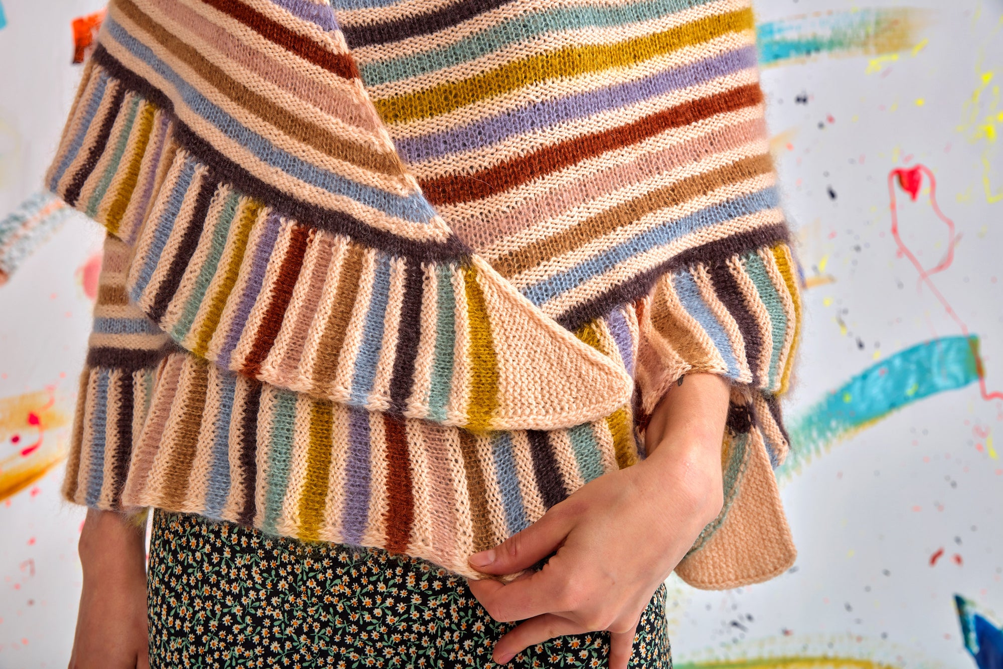 Painting Rainbows Shawl