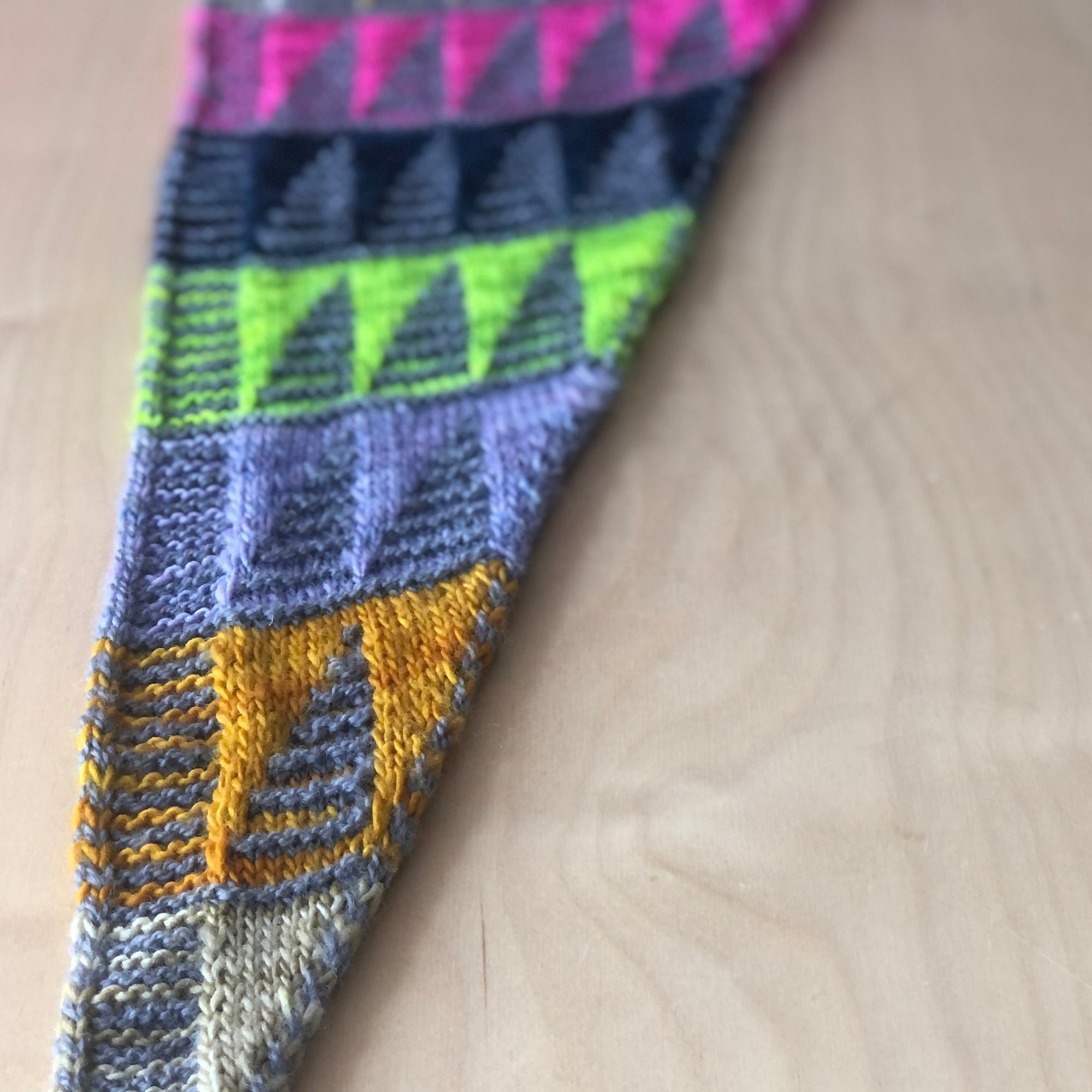 Painting Triangles Shawl