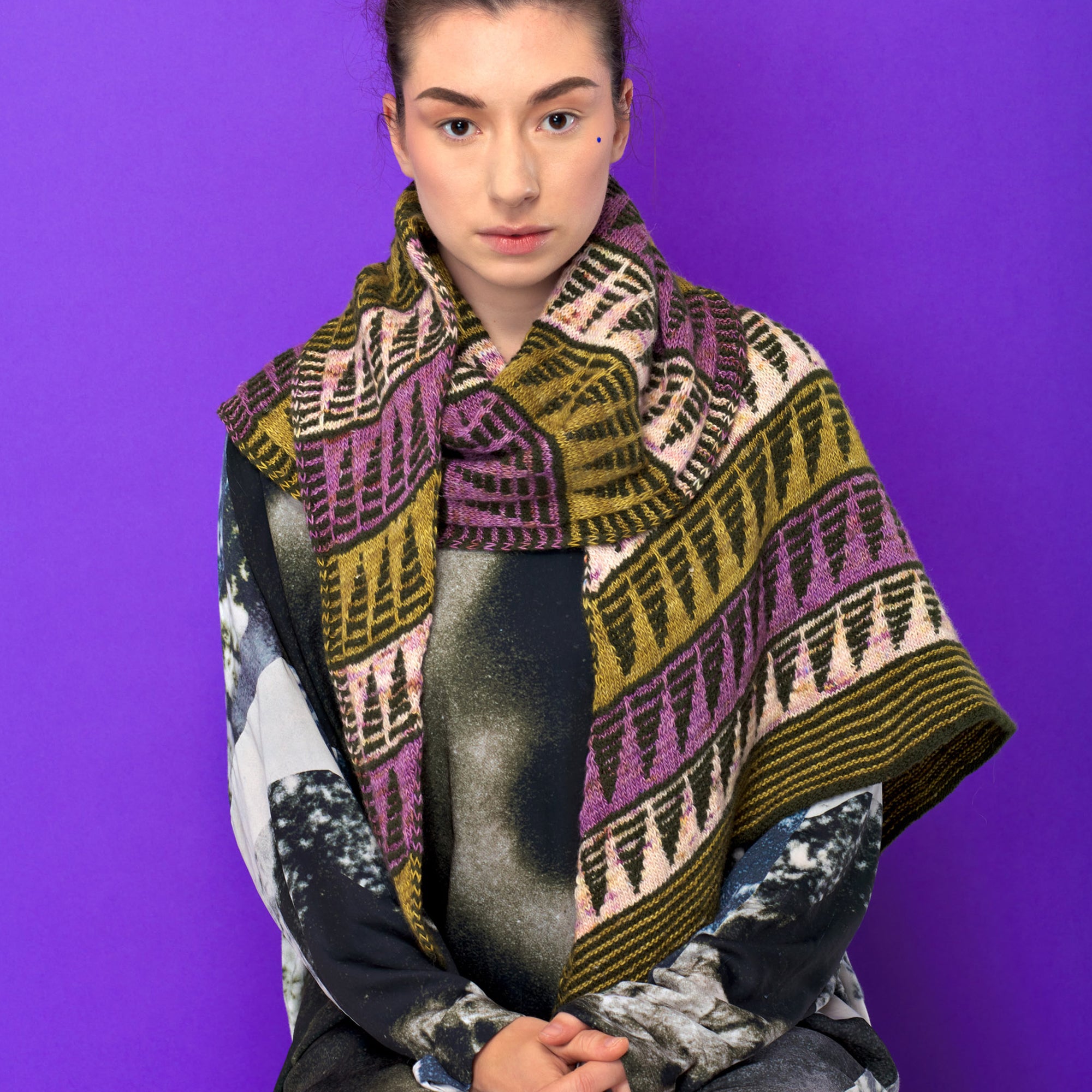 Painting Triangles Shawl