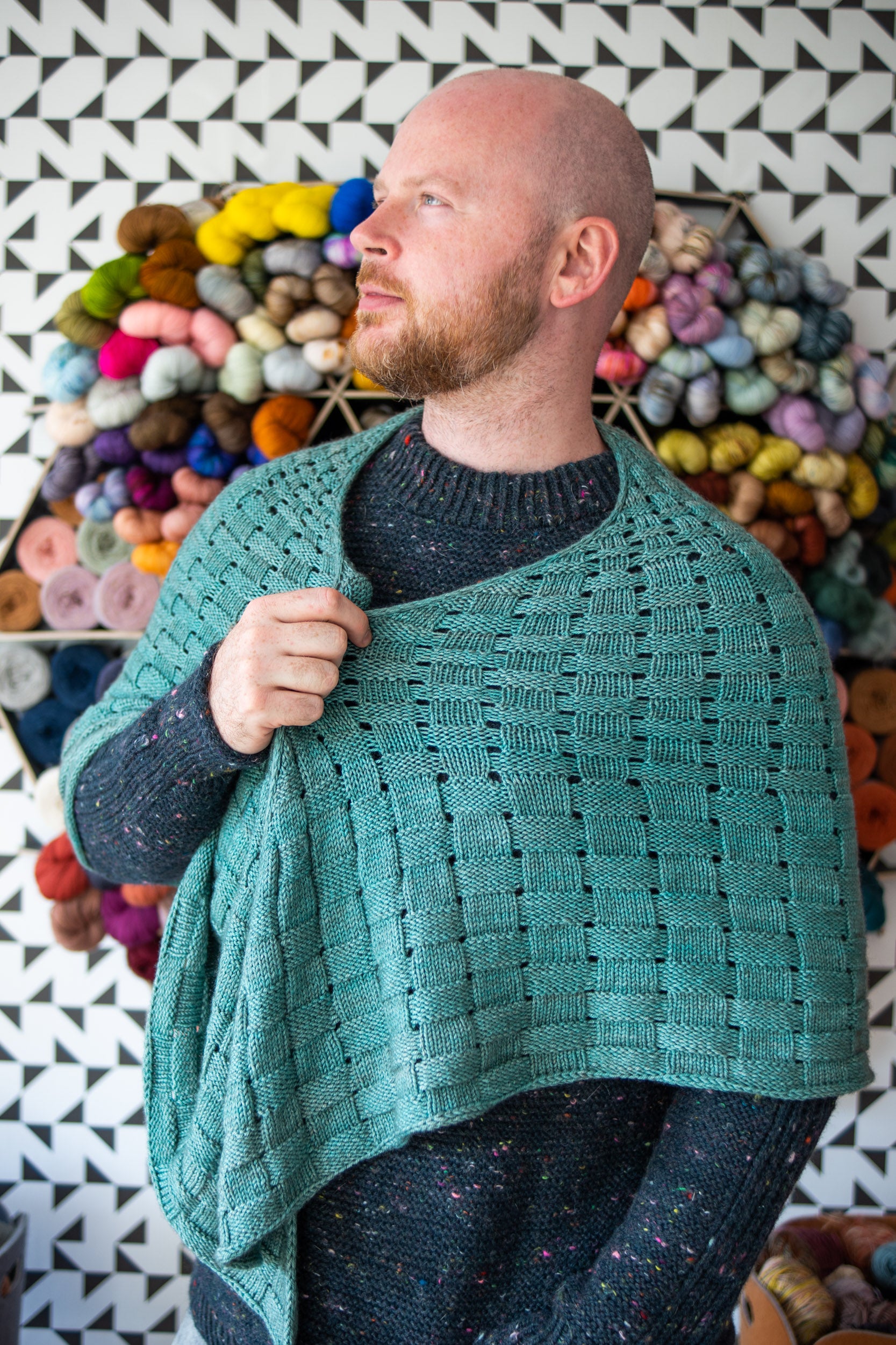 The Basketweaver Shawl
