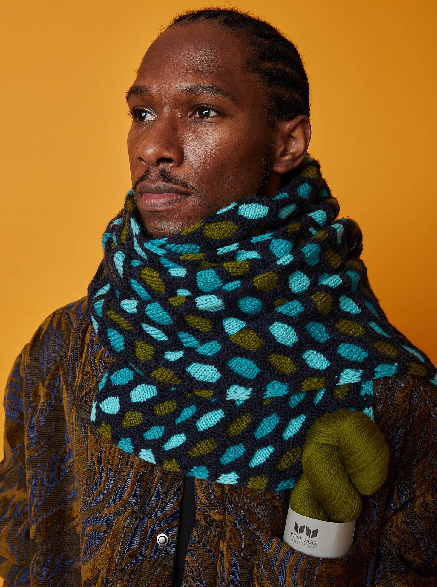 Painting Honeycombs Scarf