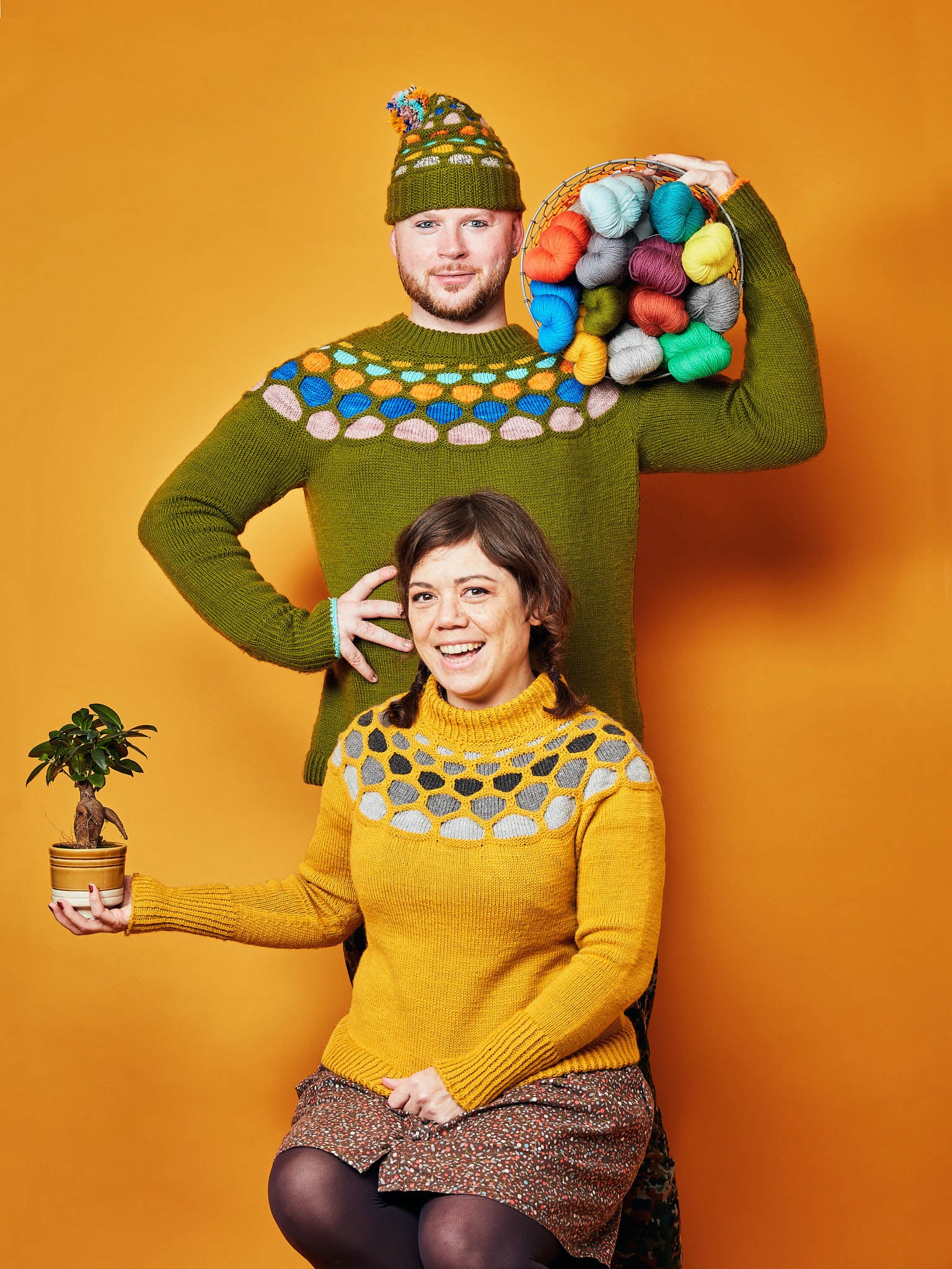 Painting Honeycombs Sweater