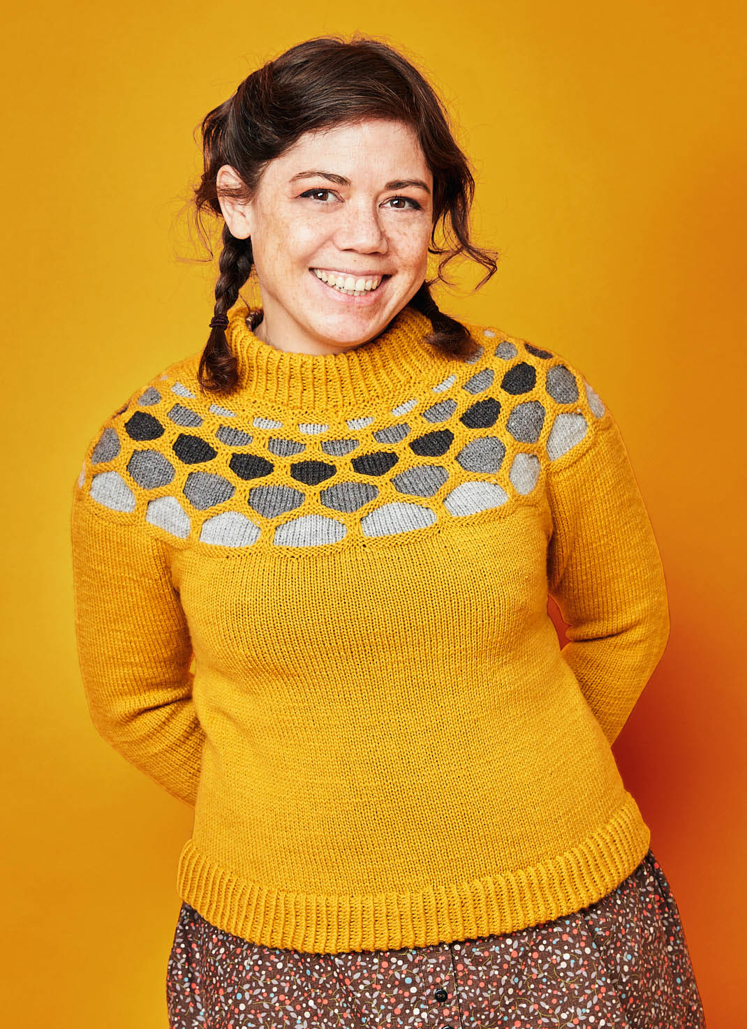 Painting Honeycombs Sweater