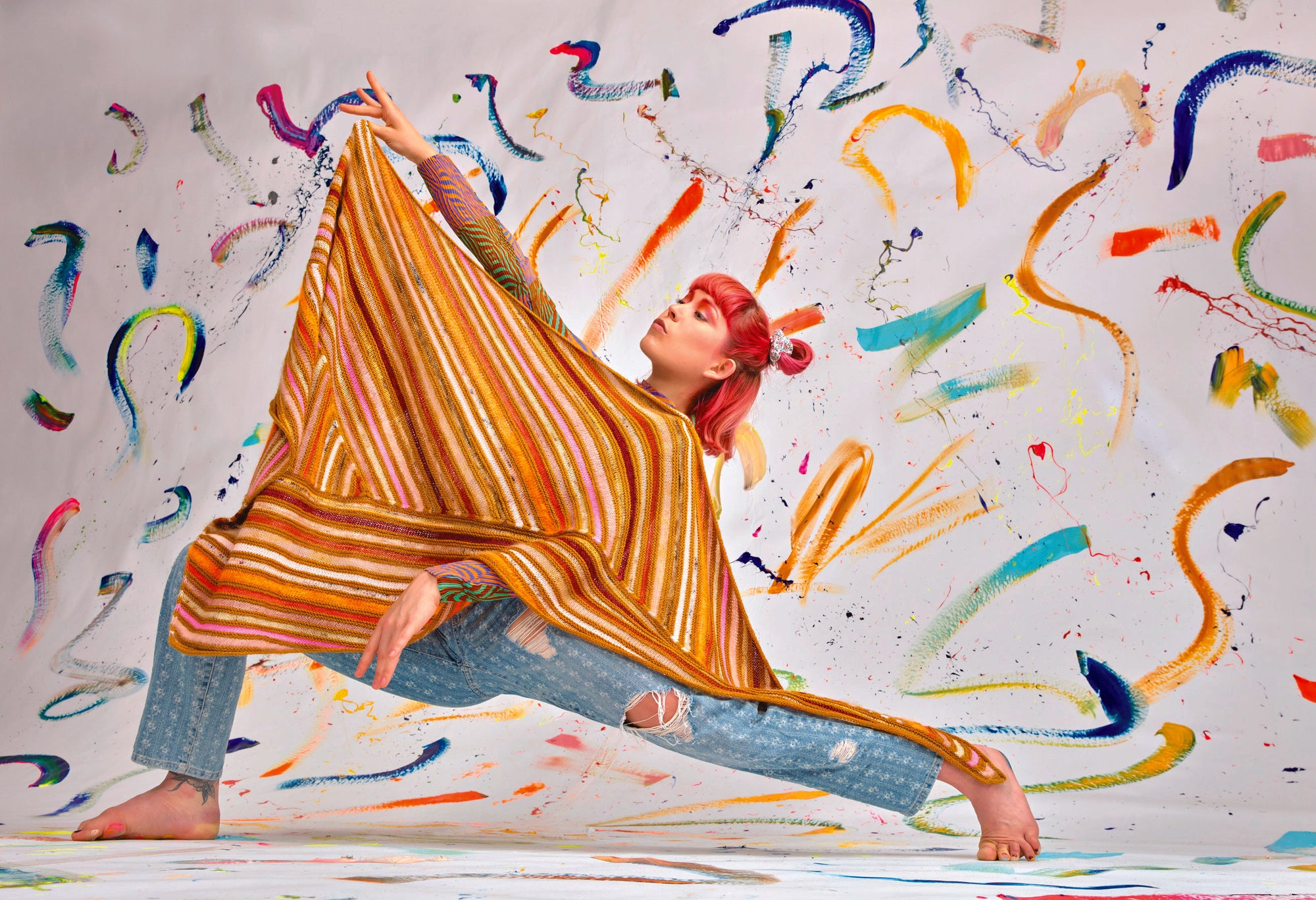 Painting Stripes Shawl