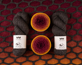 Painting Honeycombs Shawl - Big Honeycombs